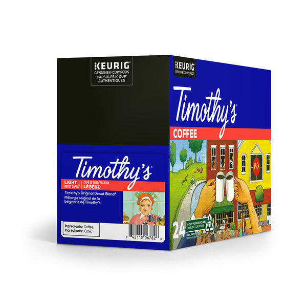 Timothy's Original Donut Blend K-Cup® Pods 24 Pack