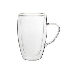 Trudeau 15 oz. Glass Latte Mugs, Set of 2