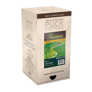 Wolfgang Puck Toscana Coffee Pods, 18 Pack