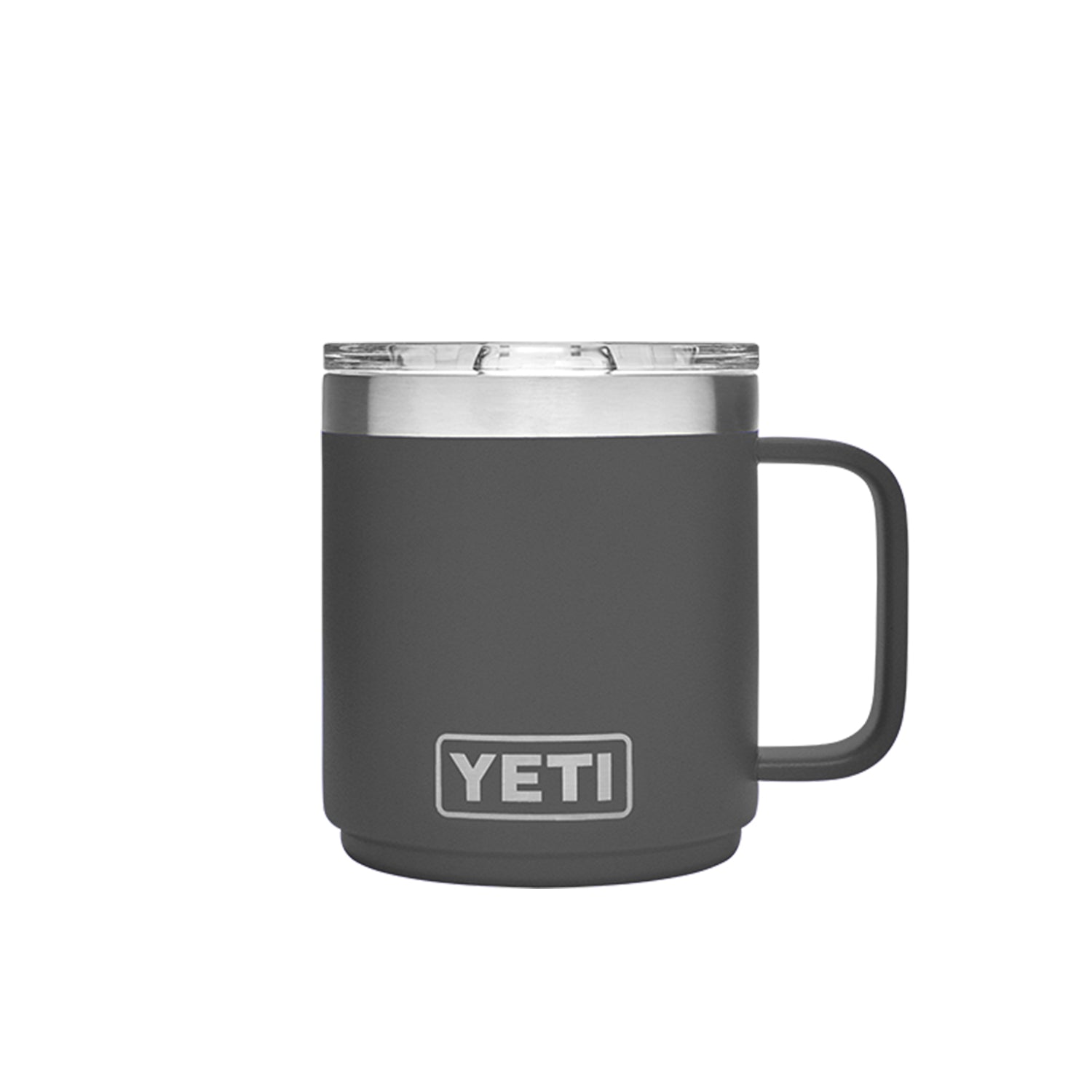 ECS　–　MagSlider　Rambler　oz.　Mug　Charcoal　10　Lid,　with　YETI　Coffee
